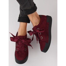Sneakers da donna bordeaux 1018 Wine II-GAT rosso 2