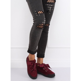 Sneakers da donna bordeaux 1018 Wine II-GAT rosso 1
