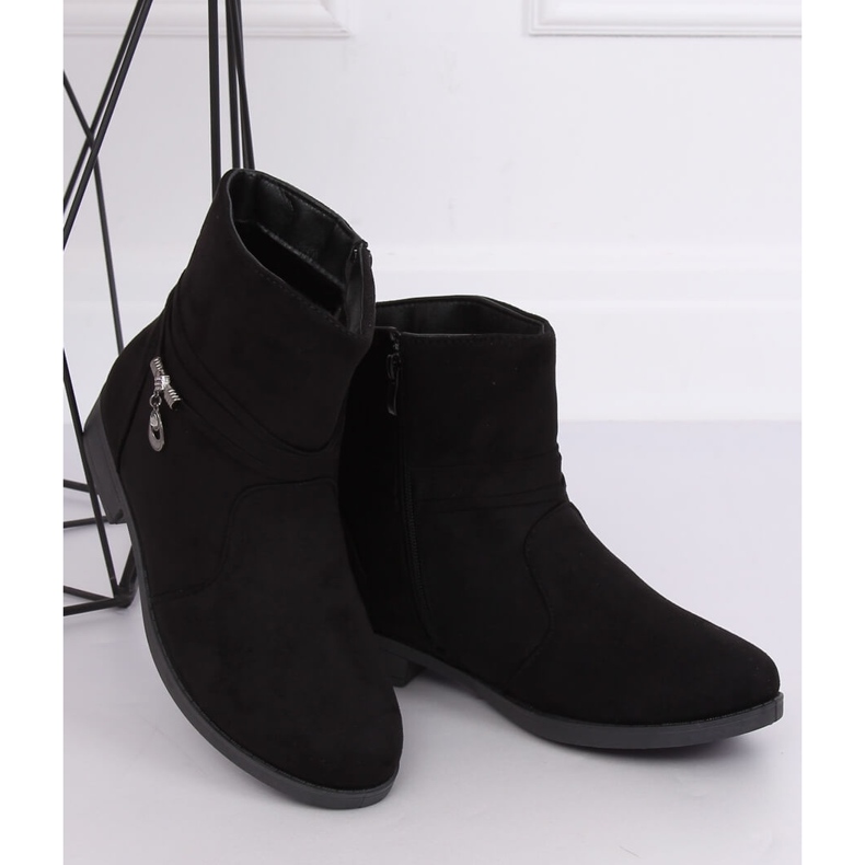 Stivali da donna in camoscio nero MP-53 Black 1