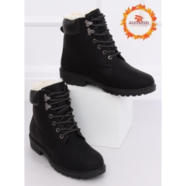 Stivali in legno isolati neri da donna 1121-PA Black nero 1