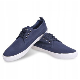Sneakers casual in tessuto Y011 Blu 2