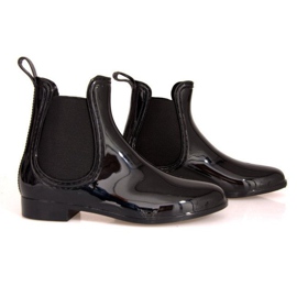 Galosce corte con gomma SD98 nere nero 1