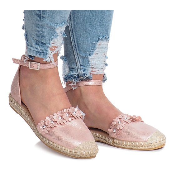 Espadrillas rosa con fiori di Favara 2