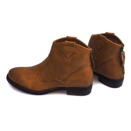 Scarpe basse Stivali da cowboy 248PA Camel marrone 2