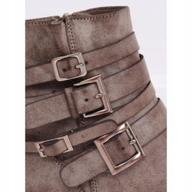 Stivaletti bassi da donna beige Z100 Khaki 1