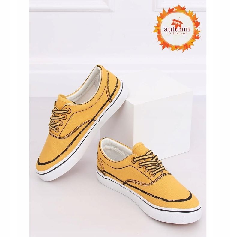 Sneakers da donna gialle BS103 Yellow giallo 1