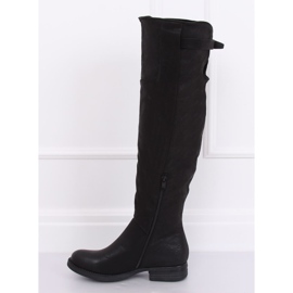 Stivali da moschettiere neri F2075 Black nero 1