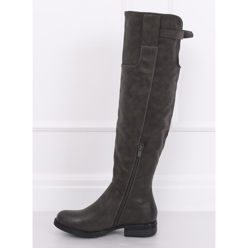 Stivali da moschettiere grigi F2075 Grey grigio 1