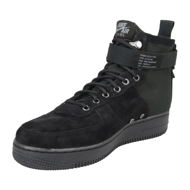 Scarpa Nike Sf Air Force 1 Mid M 917753-008 nero 1