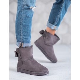 Mukluki grigio con fiocco 2