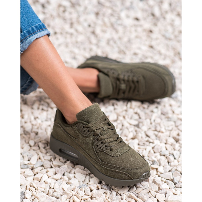 SHELOVET Scarpe sportive verde scuro 2