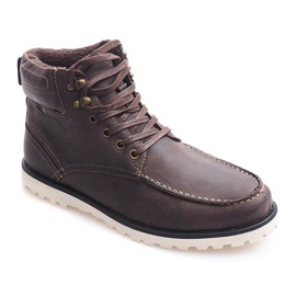 Caldi stivali alti Scarpe SH26 Marrone 1