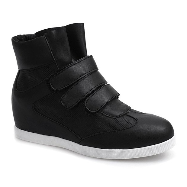 Sneakers con zeppa alla moda JT3 nere nero 1