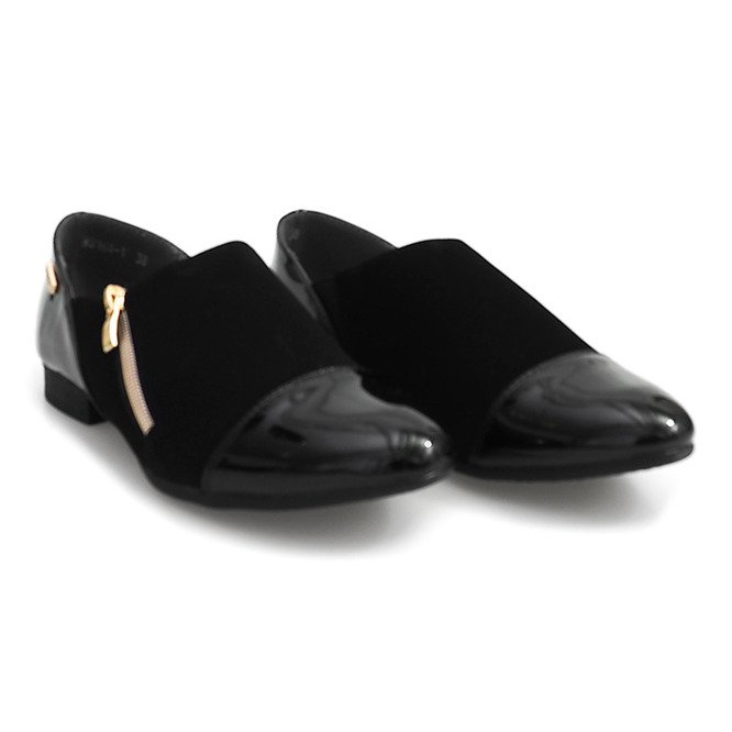 Scarpe Classiche Con Cerniera MS164 Nere nero 1