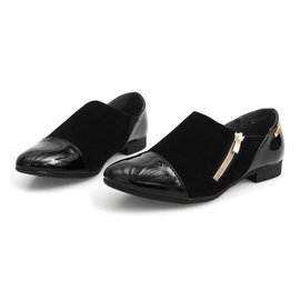 Scarpe Classiche Con Cerniera MS164 Nere nero 2