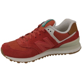 Scarpe New Balance W WL574SEA arancia 1