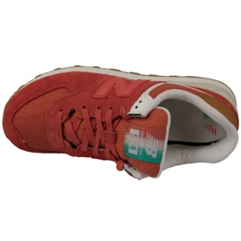 Scarpe New Balance W WL574SEA arancia 2