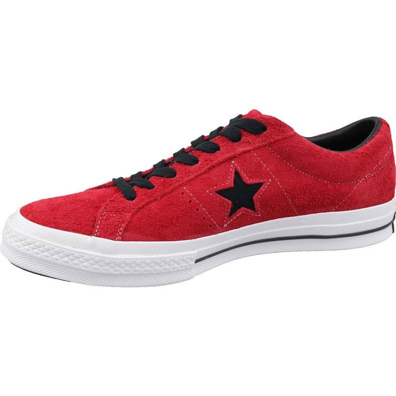 Converse One Star M 163246C scarpe rosse rosso 1