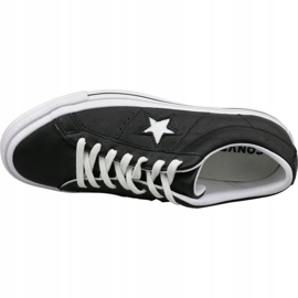 Converse One Star Ox 163385C scarpe nere nero 2