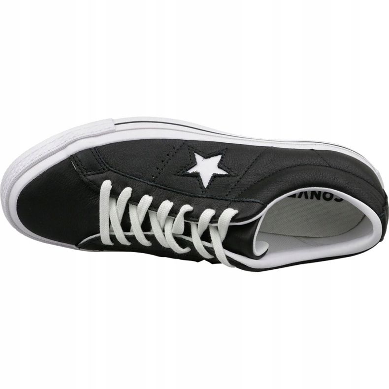 Converse One Star Ox 163385C scarpe nere nero 2