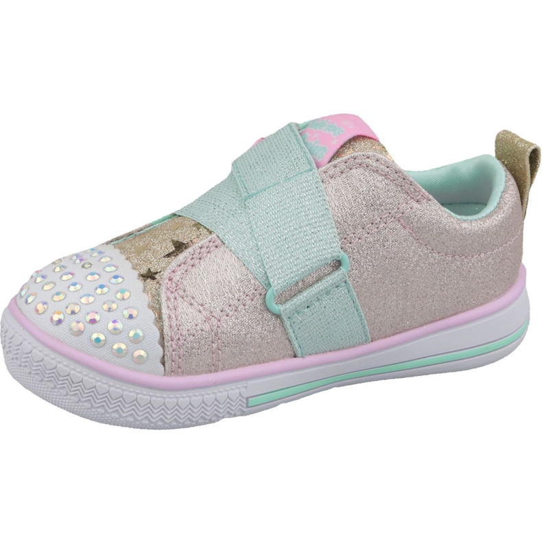 Scarpa Skechers Twinkle Play Jr 20138N-GDMT multicolore giallo 1