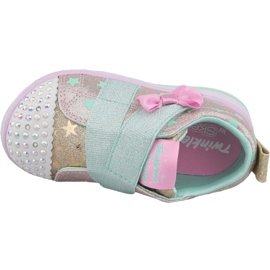 Scarpa Skechers Twinkle Play Jr 20138N-GDMT multicolore giallo 2