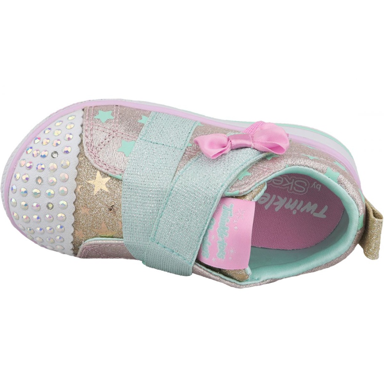 Scarpa Skechers Twinkle Play Jr 20138N-GDMT multicolore giallo 2