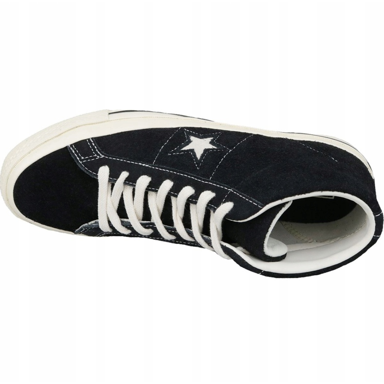 Converse One Star Ox Mid Vintage Suede M 157701C scarpe nero 2