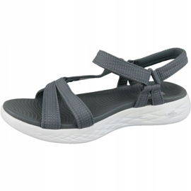 Skechers On The Go 600 15316-CHAR sandali grigi grigio 1