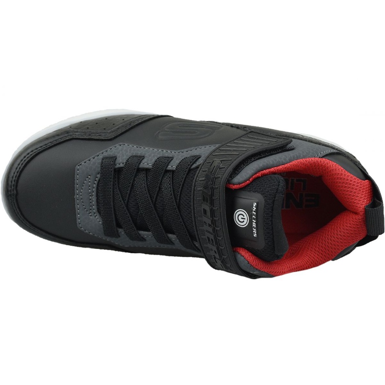 Scarpe Skechers Energy Lights Jr 90613L-BKRD nero 2