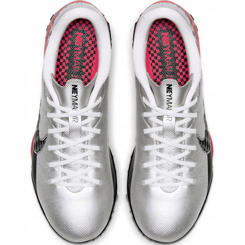 Scarpa da calcio Nike Mercurial Vapor 13 Academy Neymar Tf Jr AT8144-006 grigio bianca 1