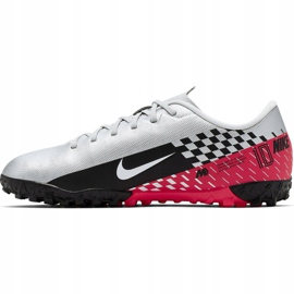 Scarpa da calcio Nike Mercurial Vapor 13 Academy Neymar Tf Jr AT8144-006 grigio bianca 2