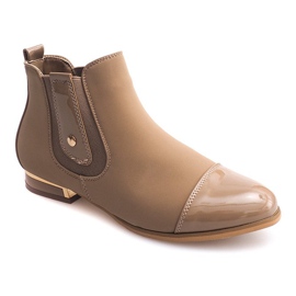 Stivali eleganti, scarpe basse 60861-3 Kaki multicolore 1