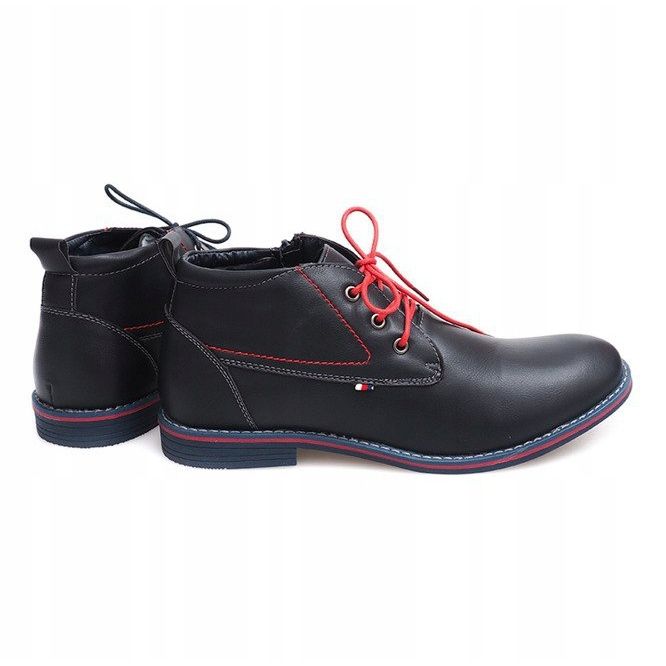 Stivali Alti Caldi Legati 86105 Blu Navy 1