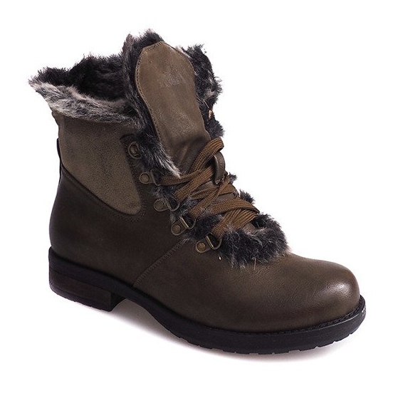 Stivali caldi Stivali Jodhpur Fur X467 Verde multicolore 2