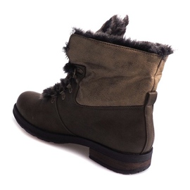 Stivali caldi Stivali Jodhpur Fur X467 Verde multicolore 1