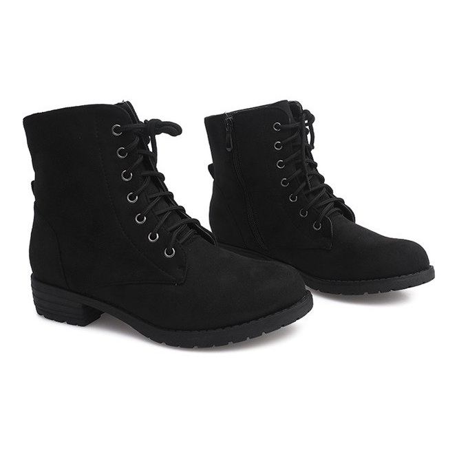 Stivaletti in pelle scamosciata Jodhpur B768 NERO 1