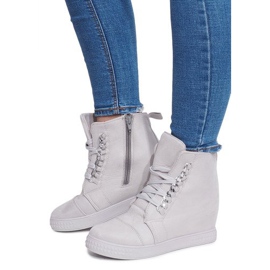 Sneakers con zeppa 1867 Grigie grigio 1