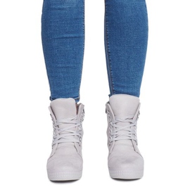 Sneakers con zeppa 1867 Grigie grigio 2