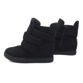 Sneakers Con Zeppa Con Velcro 86-149 Nere nero 1