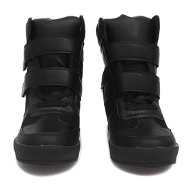 Sneakers con zeppa LB239 Nere nero 3