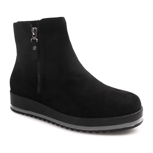 Stivaletti caldi Stivali Jodhpur K-103 Nero 1