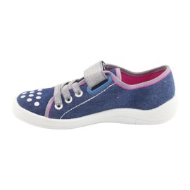Scarpe per bambini Befado 251Y109 jeans blu navy rosa grigio 2