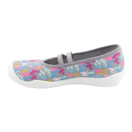 Scarpe per bambini Befado 116Y261 blu rosa grigio verde giallo 2