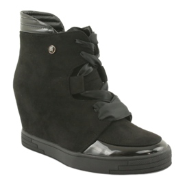 Sergio Leone Stivaletti Sneakers Con Fiocco Con Cerniera nero 1
