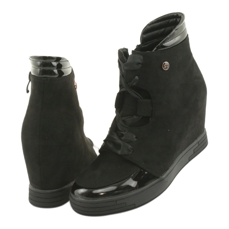 Sergio Leone Stivaletti Sneakers Con Fiocco Con Cerniera nero 4