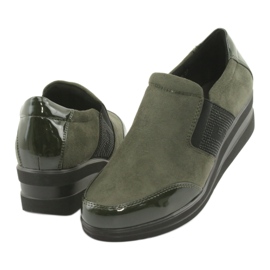 Scarpe con zeppa Sergio Leone 225 oliva nero verde 4