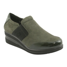 Scarpe con zeppa Sergio Leone 225 oliva nero verde 1