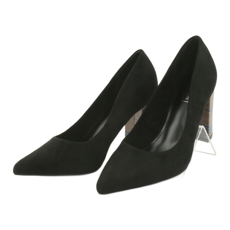 Décolleté in camoscio Filippo 1103 nere nero 3
