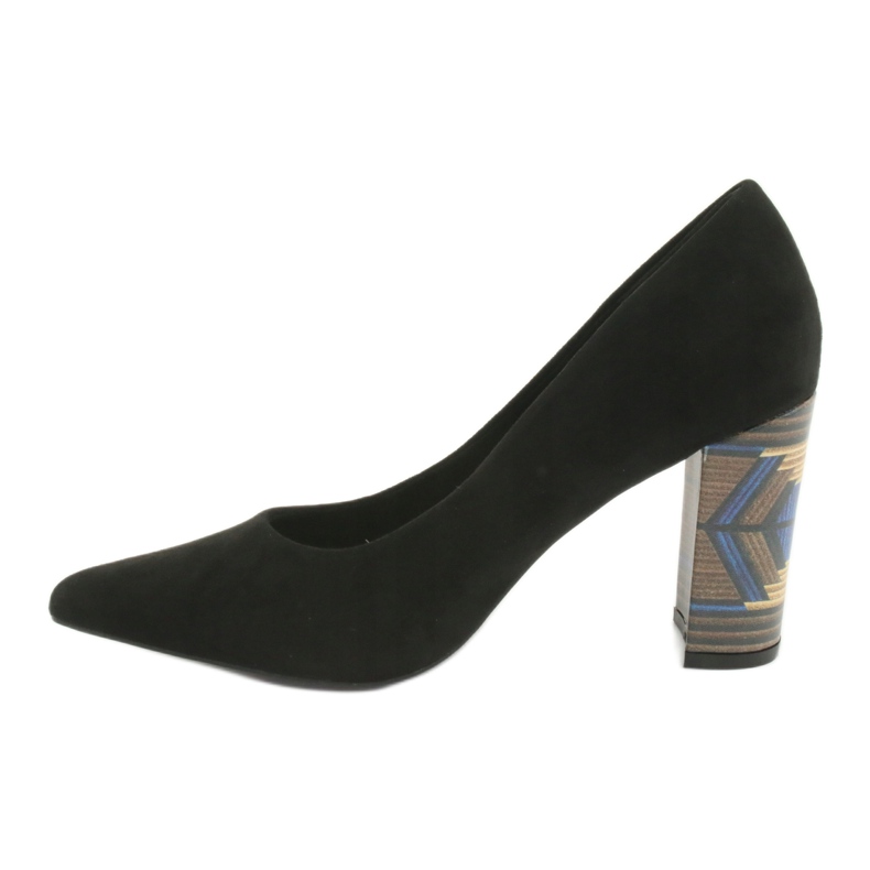 Décolleté in camoscio Filippo 1103 nere nero 2